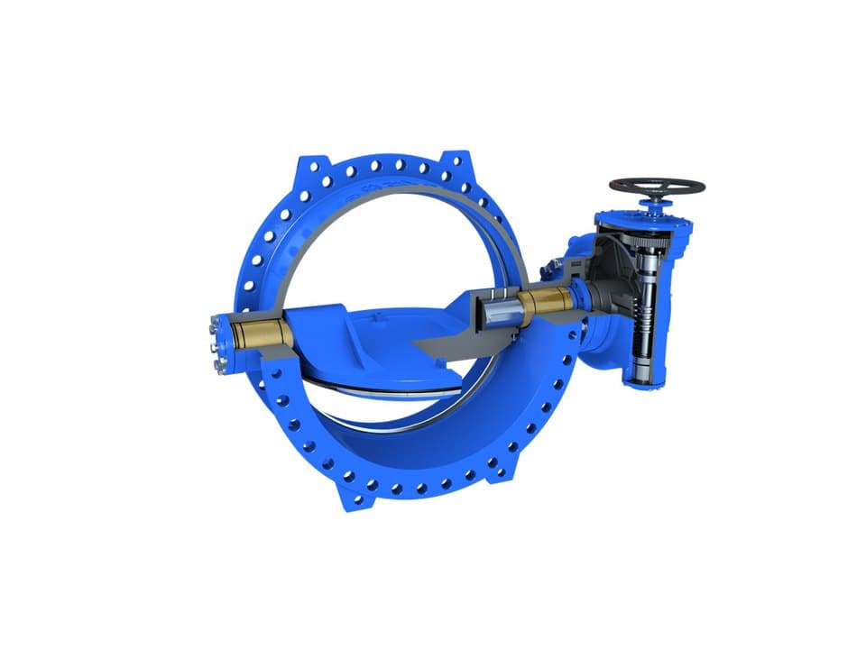 TecWat, double-eccentric butterfly valve